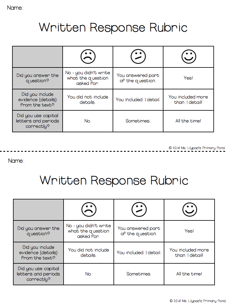 how to write response essay rubric